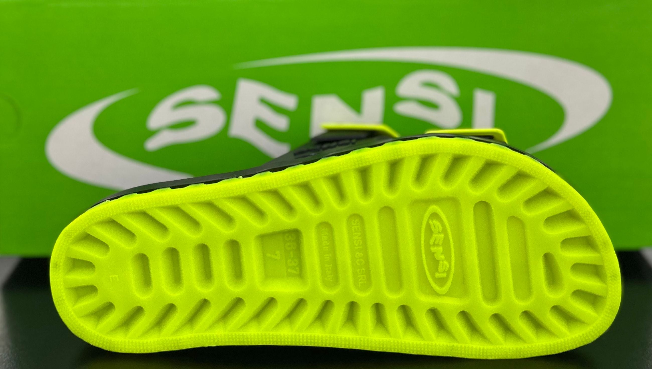 LA JOLLA BLACK FLUO GIALLO - Accessori calzature - SENSI