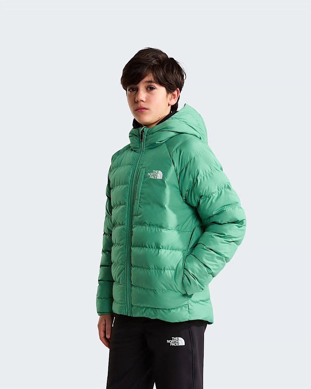 B REVERSIBLE PERRITO HOODED JACKET DIMMED ALGAE - ABBIGLIAMENTO - THE NORTH FACE