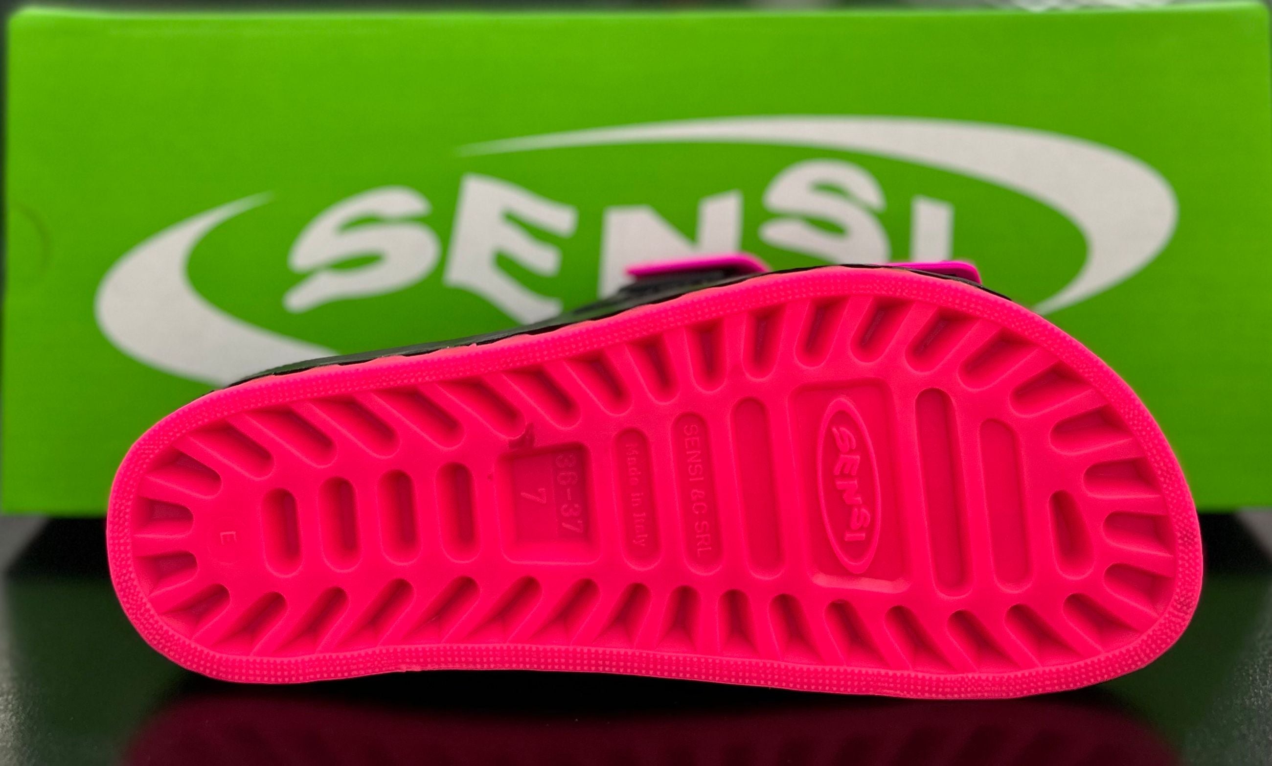 LA JOLLA BLACK FLUO FUXIA - Accessori calzature - SENSI
