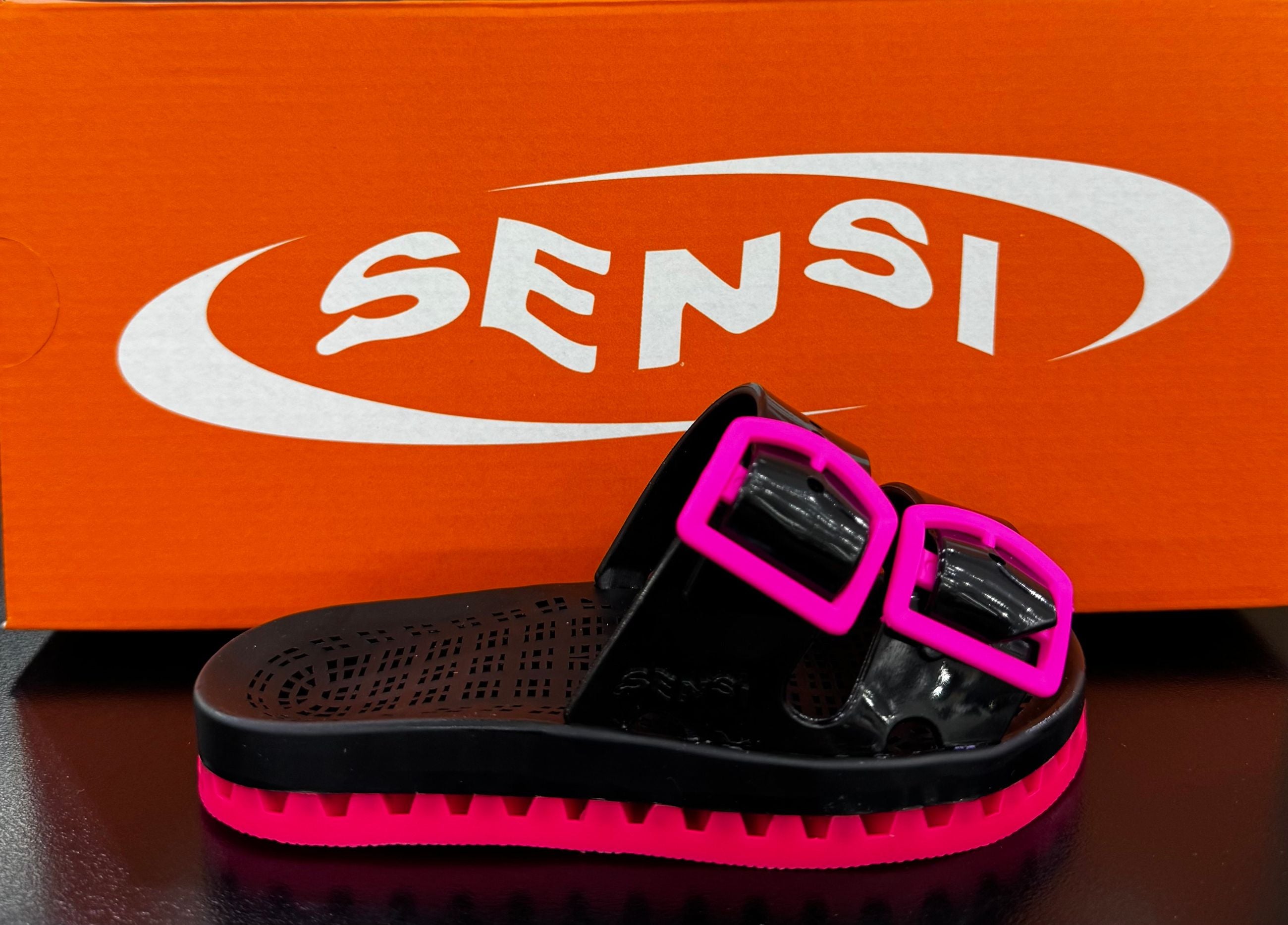 LA JOLLA BLACK FLUOB FUXIA - Accessori calzature - SENSI