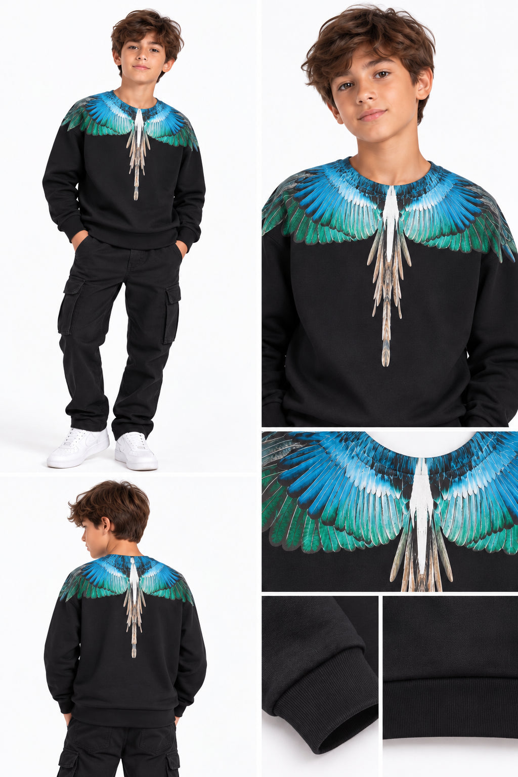 SW033 NERO - ABBIGLIAMENTO - MARCELO BURLON
