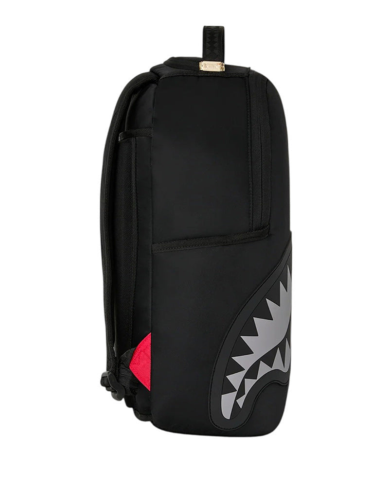 SHARK CENTRAL BLACK NYLON GRAY EMBOSSED BACKPACK - Accessori - SPRAYGROUND