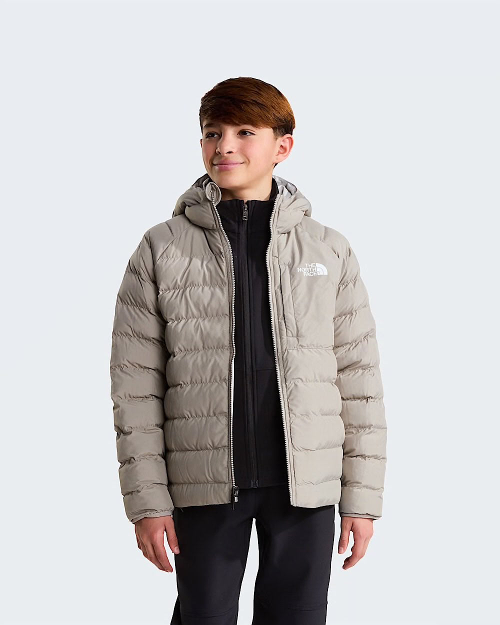 B REVERSIBLE PERRITO HOODED JACKET STONE SLAB - ABBIGLIAMENTO - THE NORTH FACE