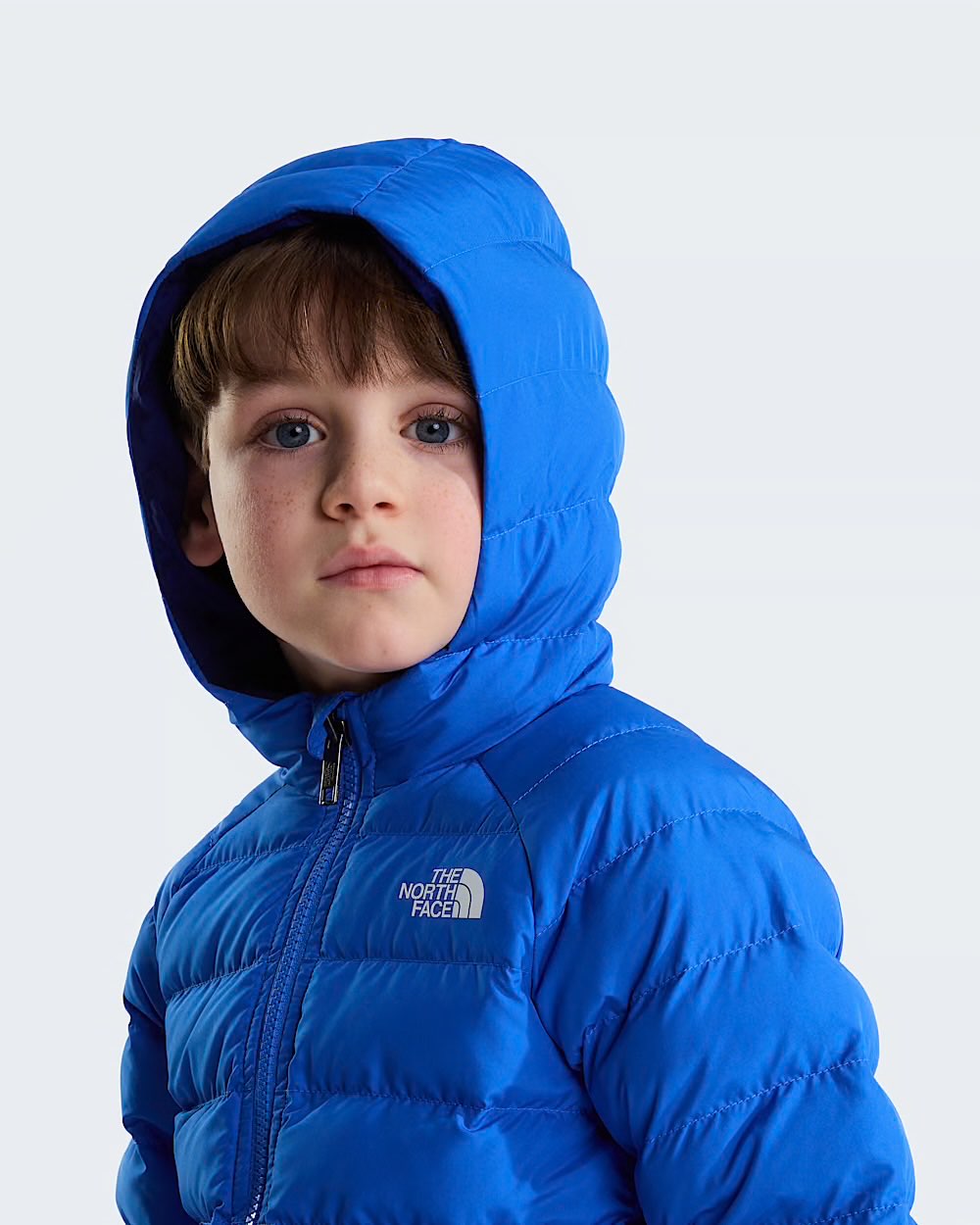 KID REVERSIBLE PERRITO HOODED JACKET ACTIVE BLUE - ABBIGLIAMENTO - THE NORTH FACE