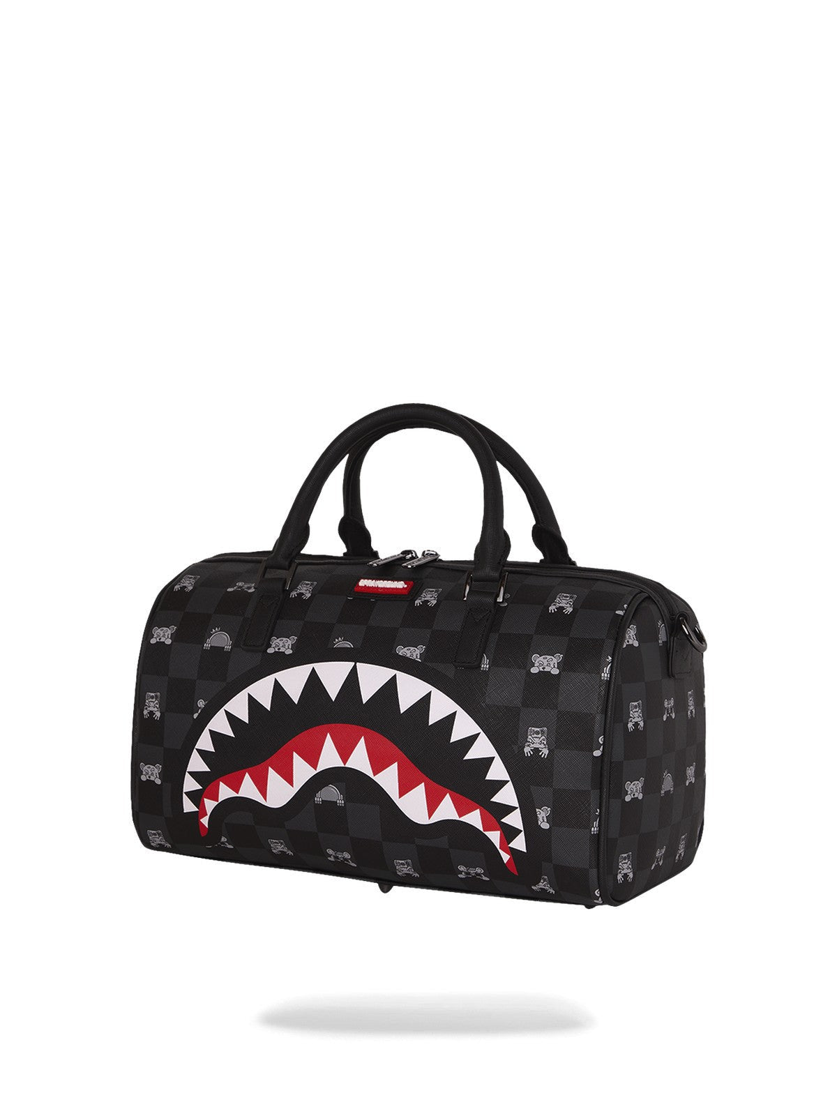 GRAY PEEKING CHARACTER CHECK MINI DUFFLE - Accessori - SPRAYGROUND