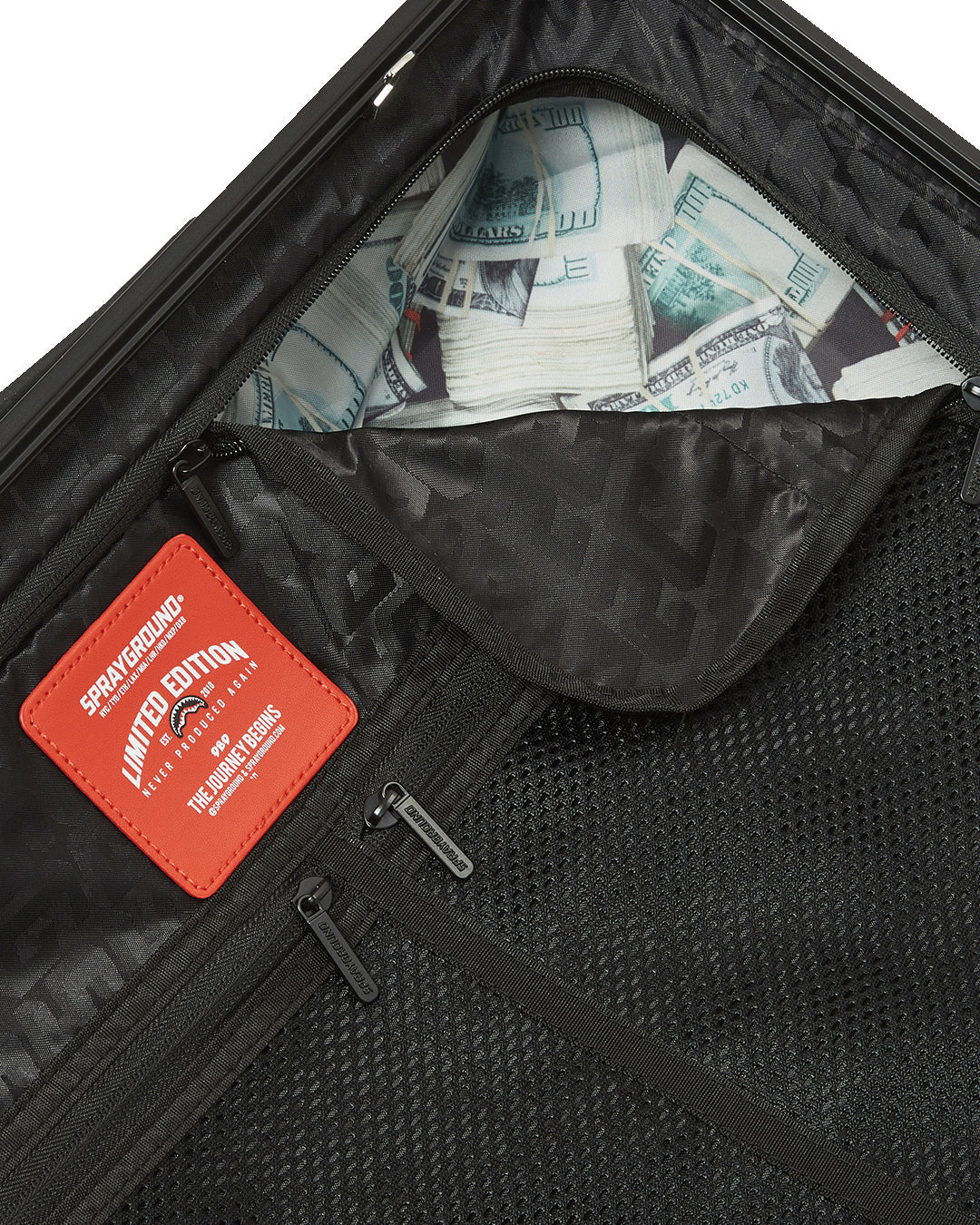 GRAY PEEKING CHARACTERS CHECK CARRY ON LUGGAGE - Accessori abbigliamento - SPRAYGROUND