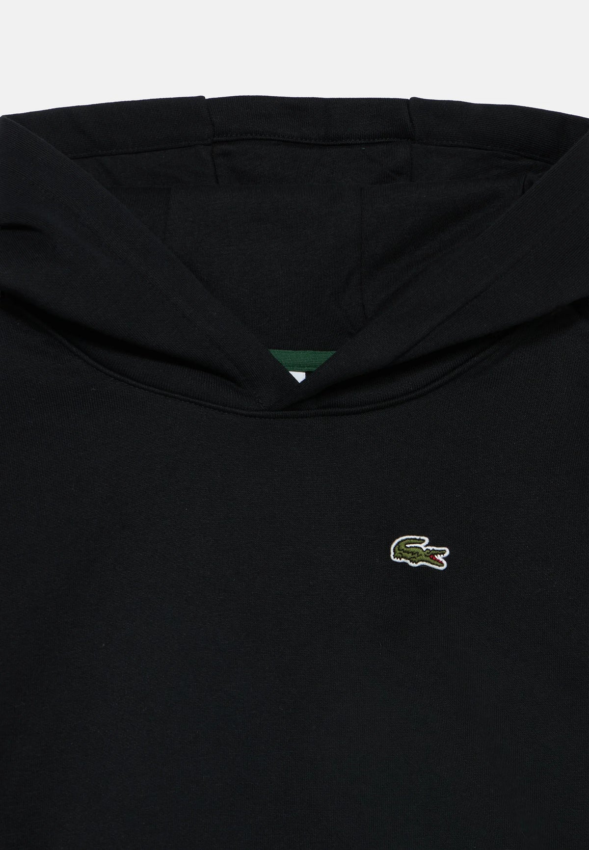 LCB CORE FLEECE PULLOVER HOODI NERO - ABBIGLIAMENTO - LACOSTE