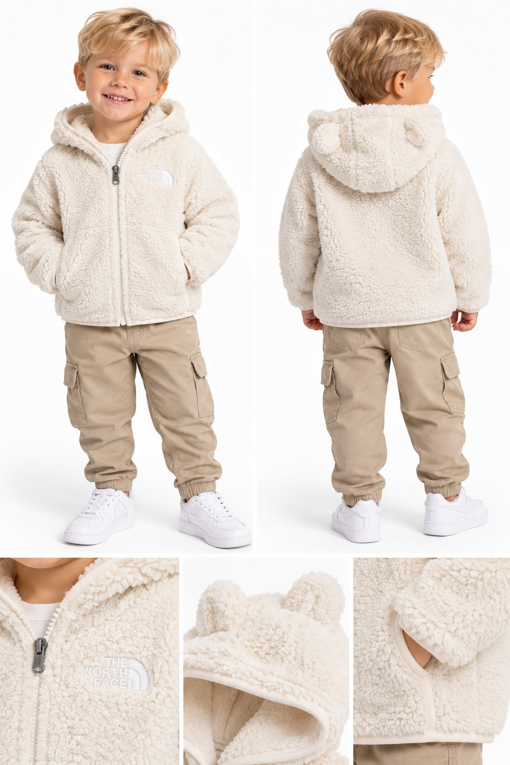 kid campshire f/z hdy bianco - ABBIGLIAMENTO - THE NORTH FACE