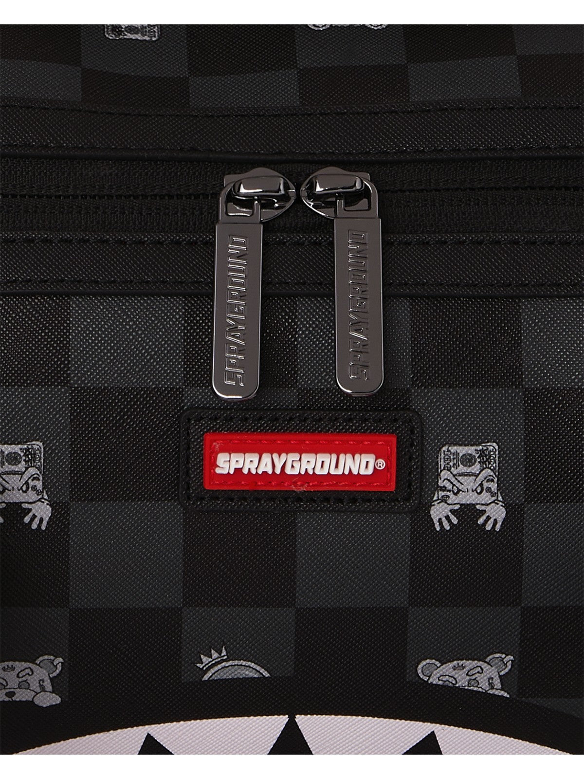 GRAY PEEKING CHARACTER CHECK MINI DUFFLE - Accessori - SPRAYGROUND