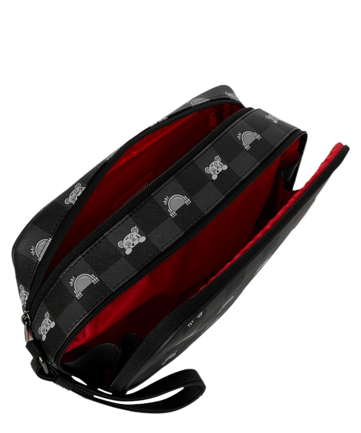 GRAY PEEKING CHARACTER CHECK TOILLETRY BRICK - Accessori - SPRAYGROUND