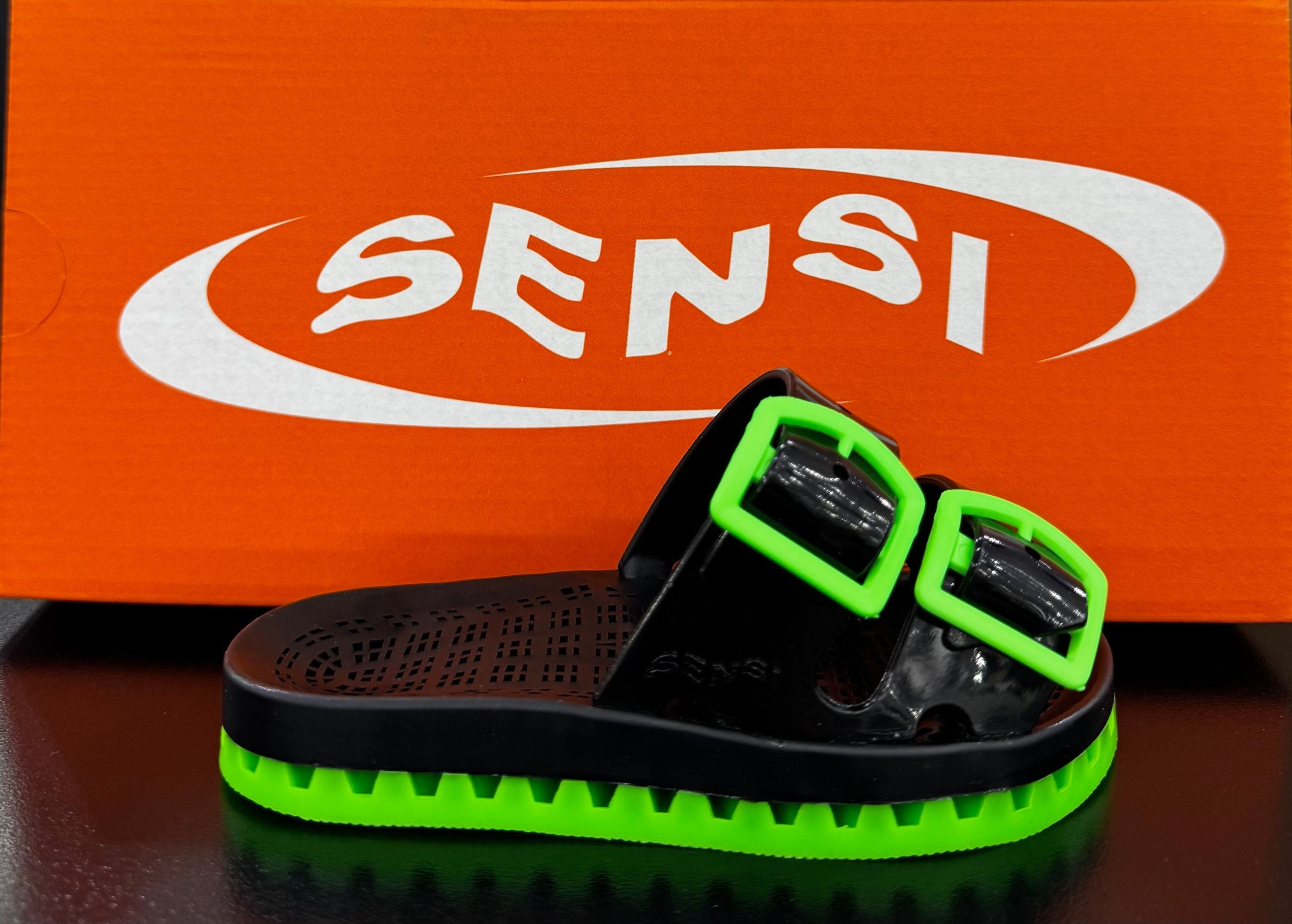 LA JOLLA BLACK FLUOB VERDE - Accessori calzature - SENSI