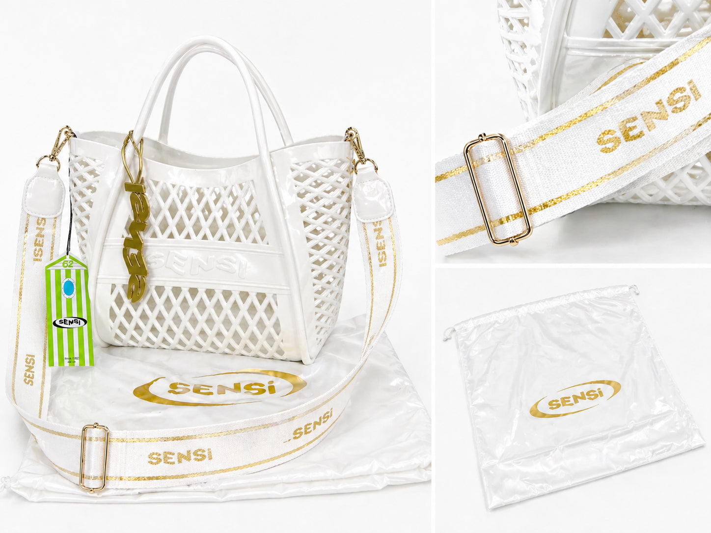 SANTORINI BAG BIANCO - ABBIGLIAMENTO - SENSI