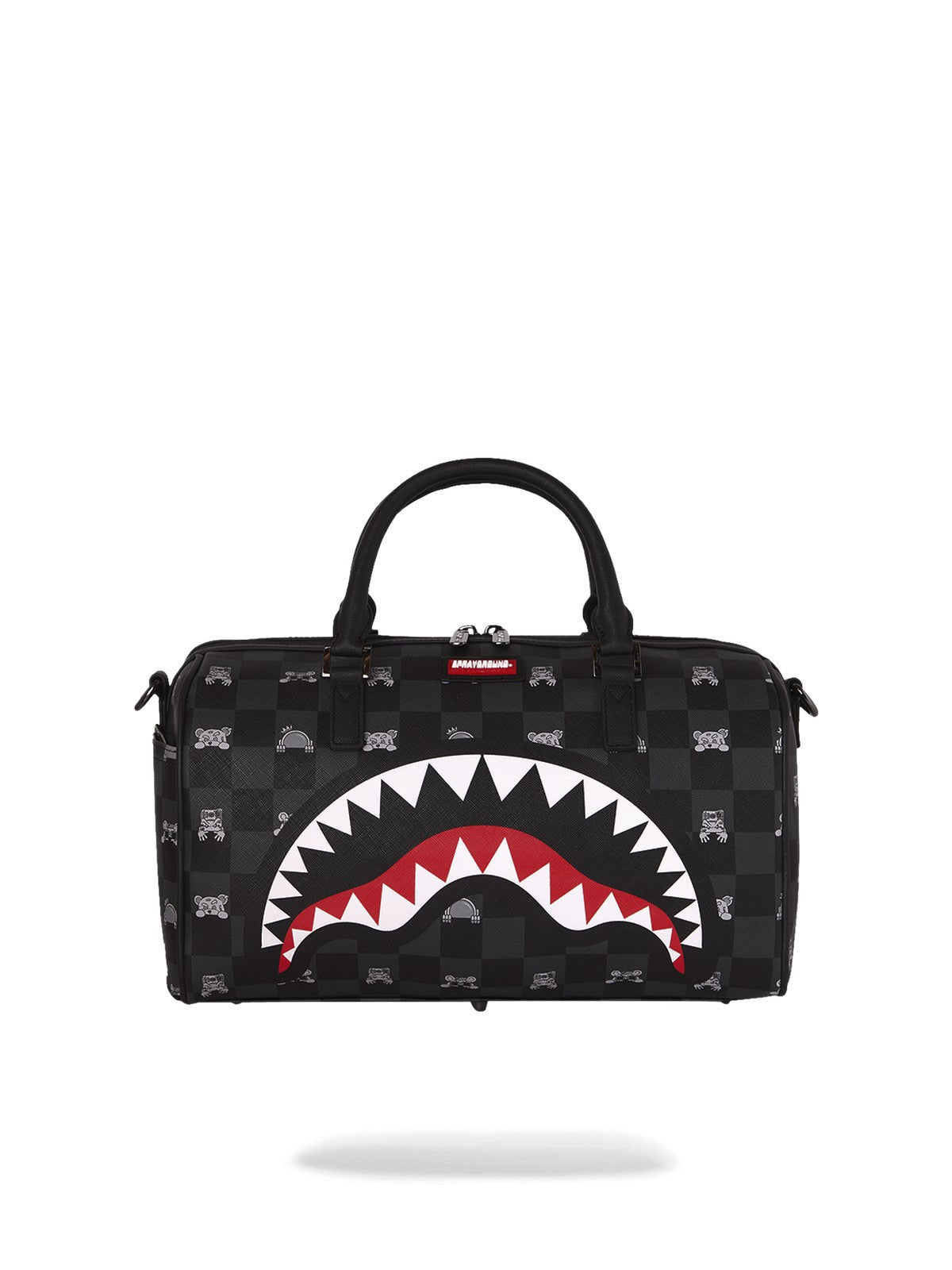 GRAY PEEKING CHARACTER CHECK MINI DUFFLE - Accessori - SPRAYGROUND