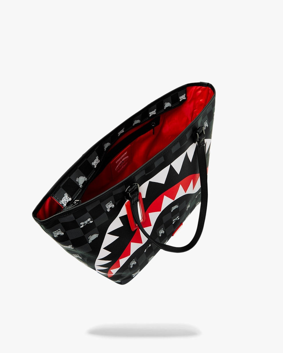GRAY PEEKING CHARACTER CHECK TOTE - Accessori - SPRAYGROUND