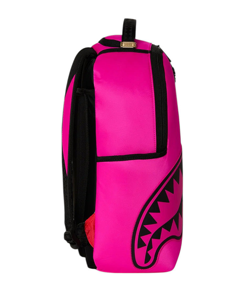 SHARK CENTRAL WHITE STENCIL SHARK PINK NYLON BACKPACK - Accessori - SPRAYGROUND