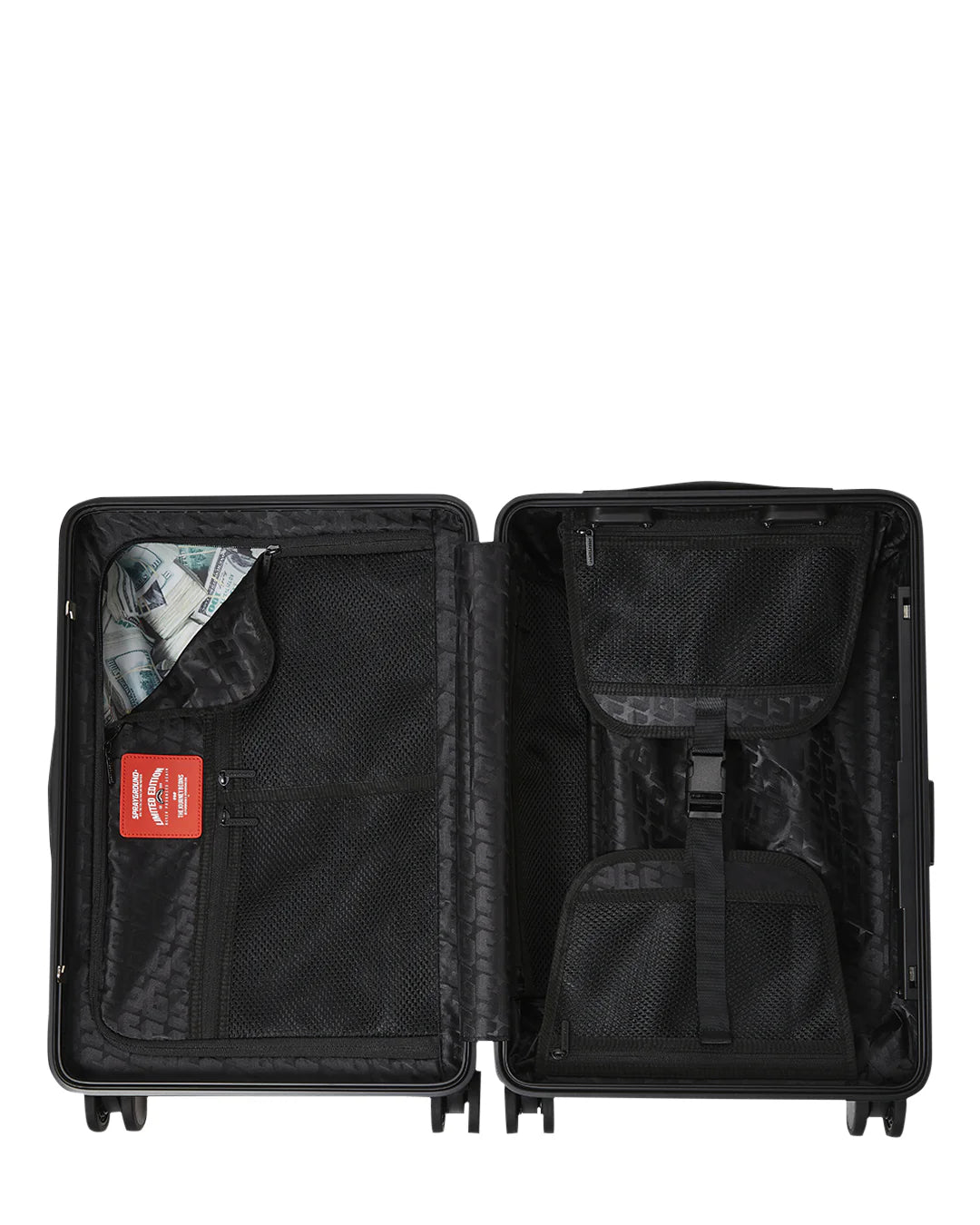 GRAY PEEKING CHARACTERS CHECK CARRY ON LUGGAGE - Accessori abbigliamento - SPRAYGROUND