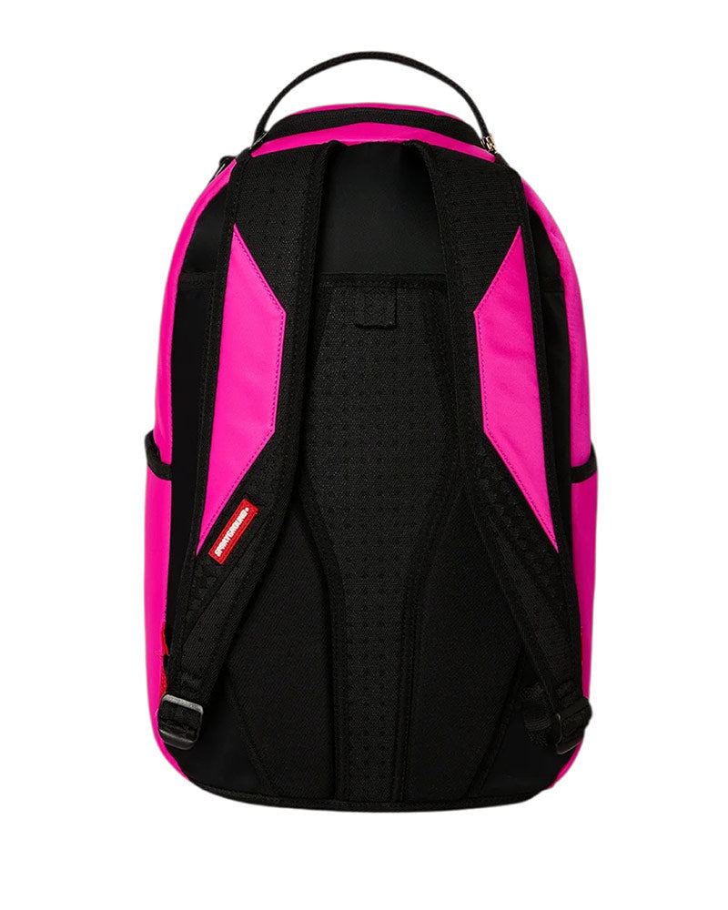 SHARK CENTRAL WHITE STENCIL SHARK PINK NYLON BACKPACK - Accessori - SPRAYGROUND