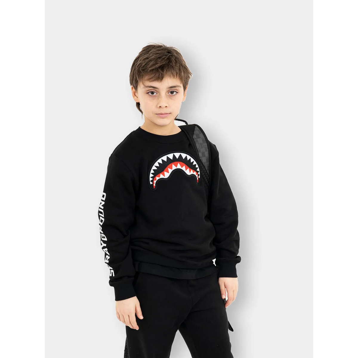 SHARK REGULAR CREWNECK BLACK - ABBIGLIAMENTO - SPRAYGROUND