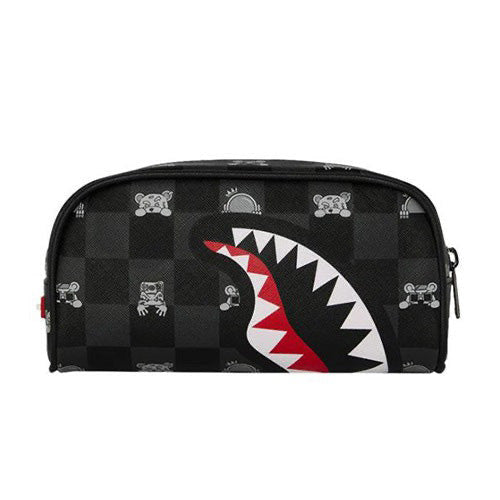 GRAY PEEKING CHARACTER CHECK POUCH - Accessori - SPRAYGROUND