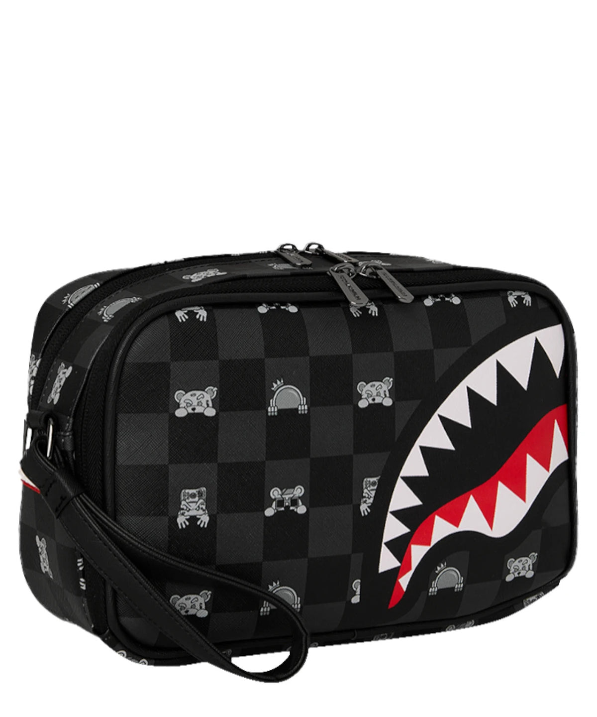 GRAY PEEKING CHARACTER CHECK TOILLETRY BRICK - Accessori - SPRAYGROUND