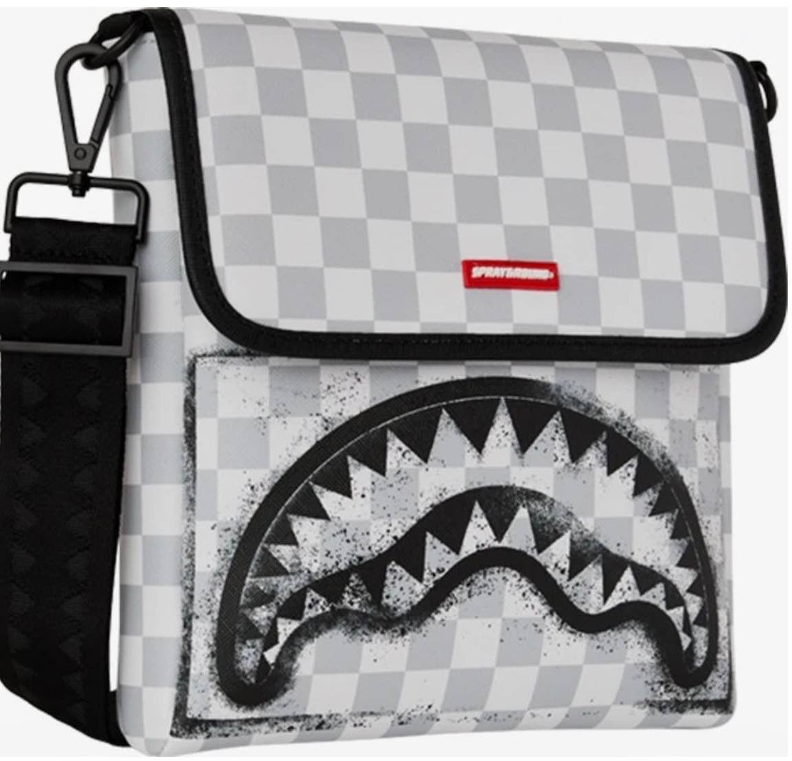 RED STENCIL SHARK MESSENGER BAG - Accessori - SPRAYGROUND