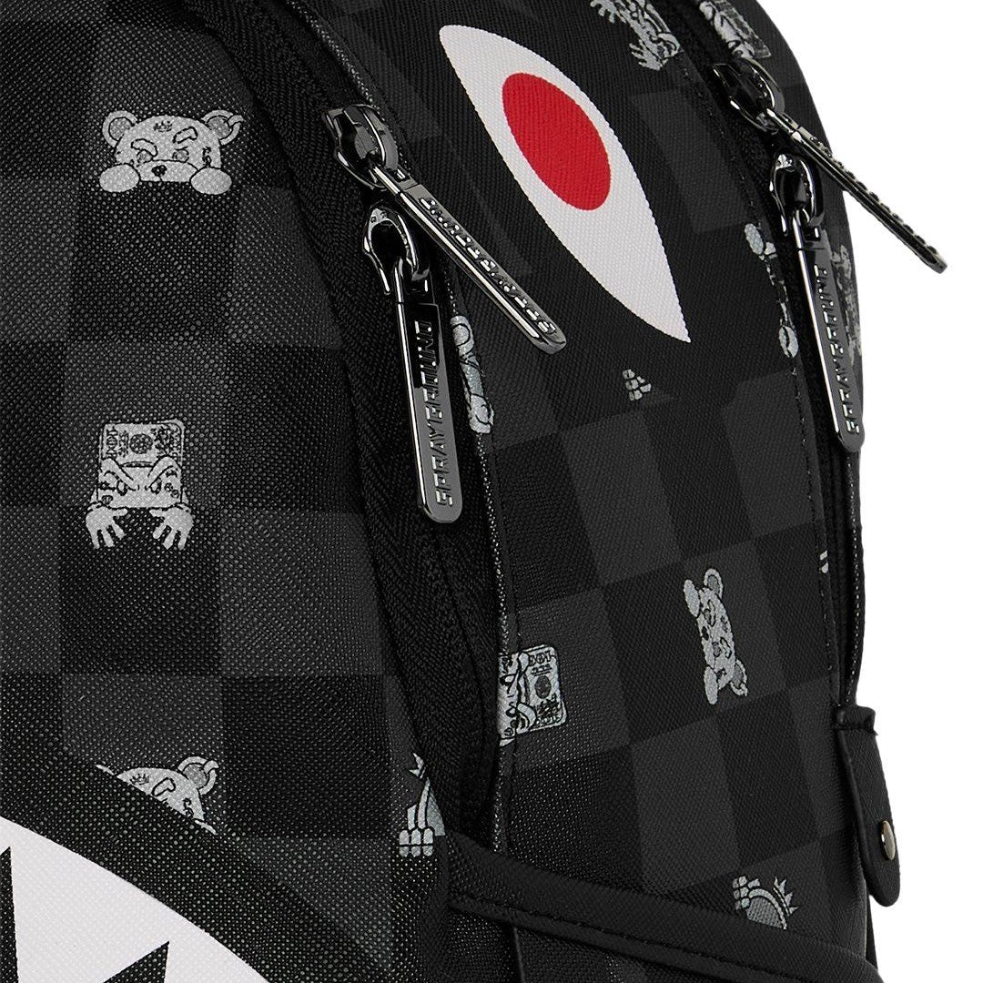 GRAY PEEKING CHARACTER CHECK SAVAGE BACKPACK - Accessori - SPRAYGROUND