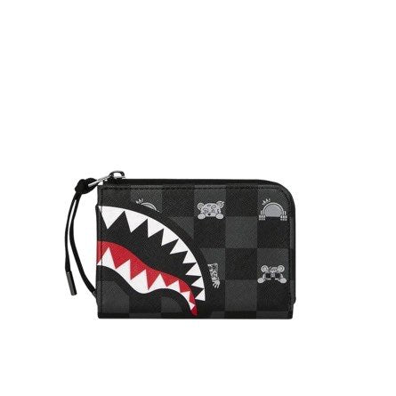 GRAY PEEKING CHARACTER CHECK WALLET - Accessori - SPRAYGROUND