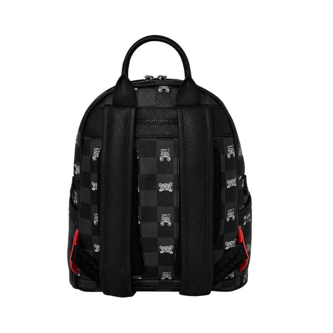 GRAY PEEKING CHARACTER CHECK SAVAGE BACKPACK - Accessori - SPRAYGROUND
