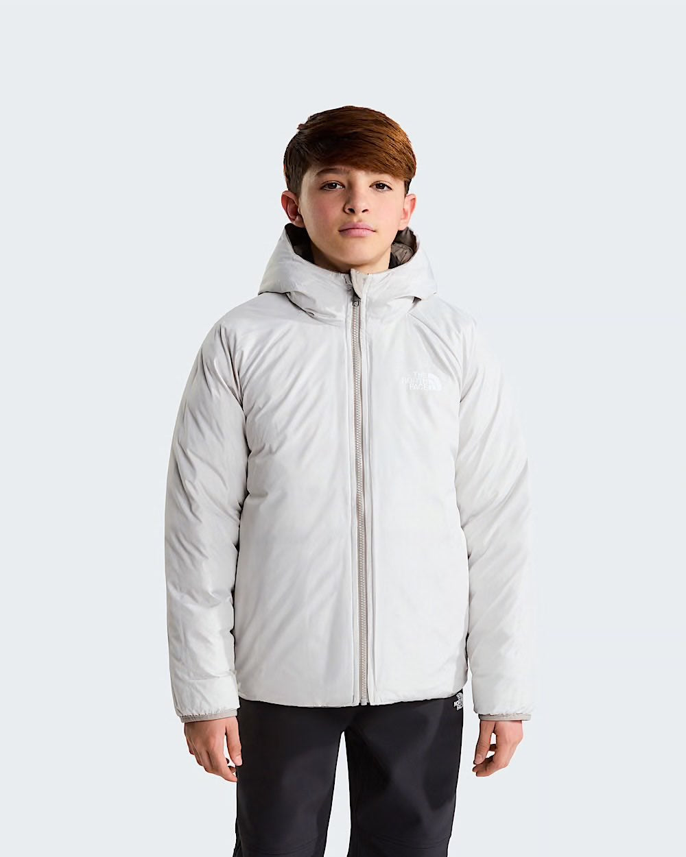 B REVERSIBLE PERRITO HOODED JACKET STONE SLAB - ABBIGLIAMENTO - THE NORTH FACE