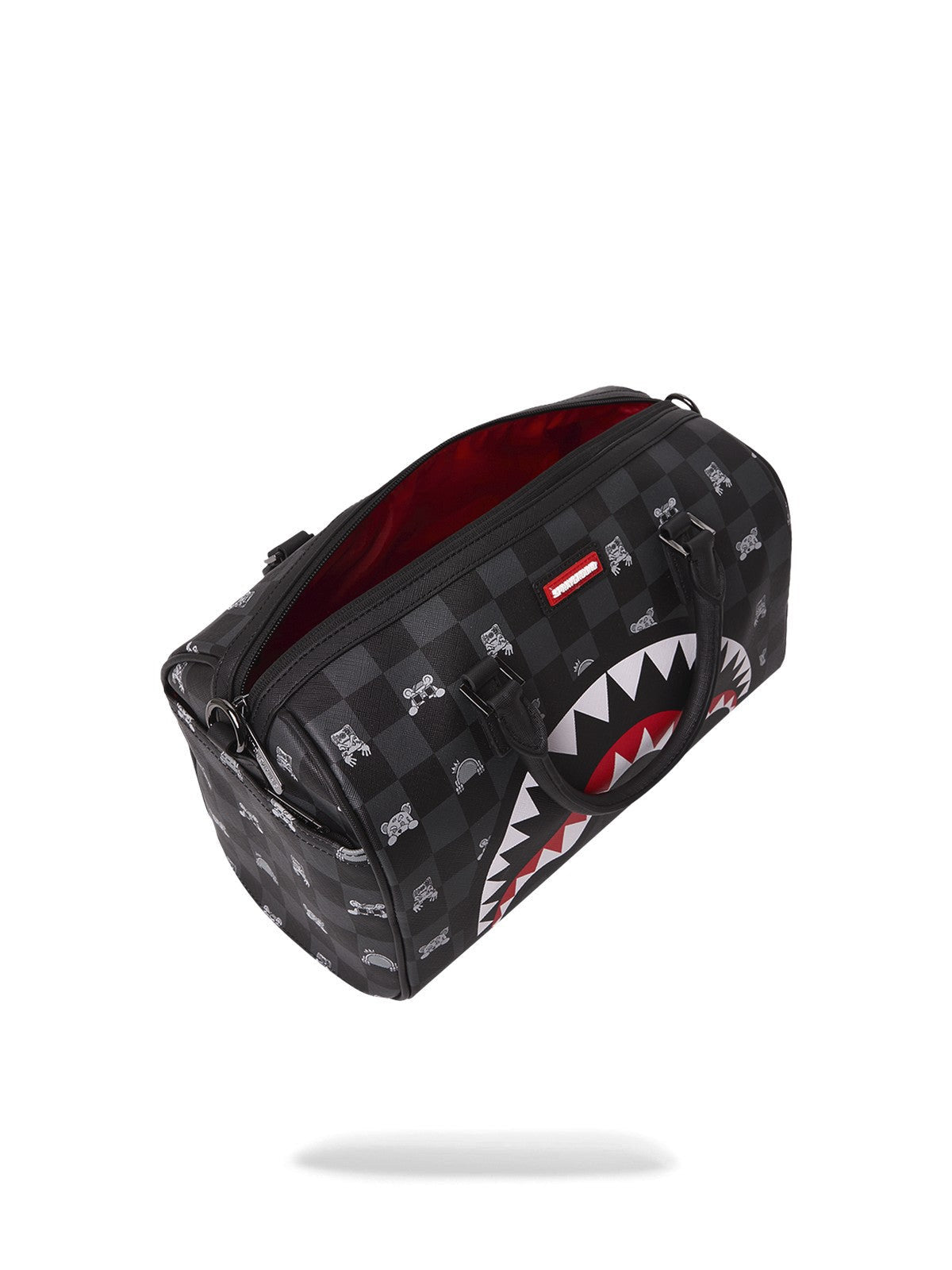 GRAY PEEKING CHARACTER CHECK MINI DUFFLE - Accessori - SPRAYGROUND