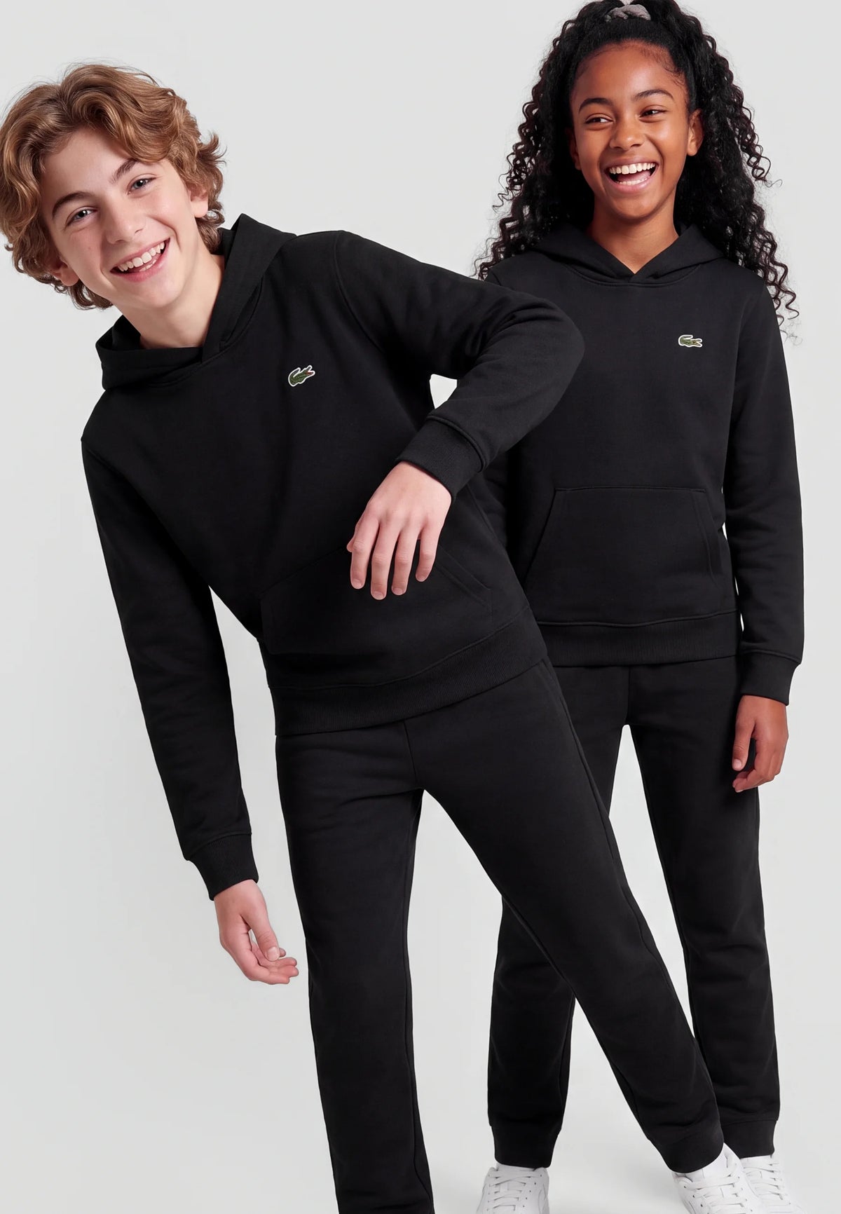 LCB CORE FLEECE PULLOVER HOODI NERO - ABBIGLIAMENTO - LACOSTE