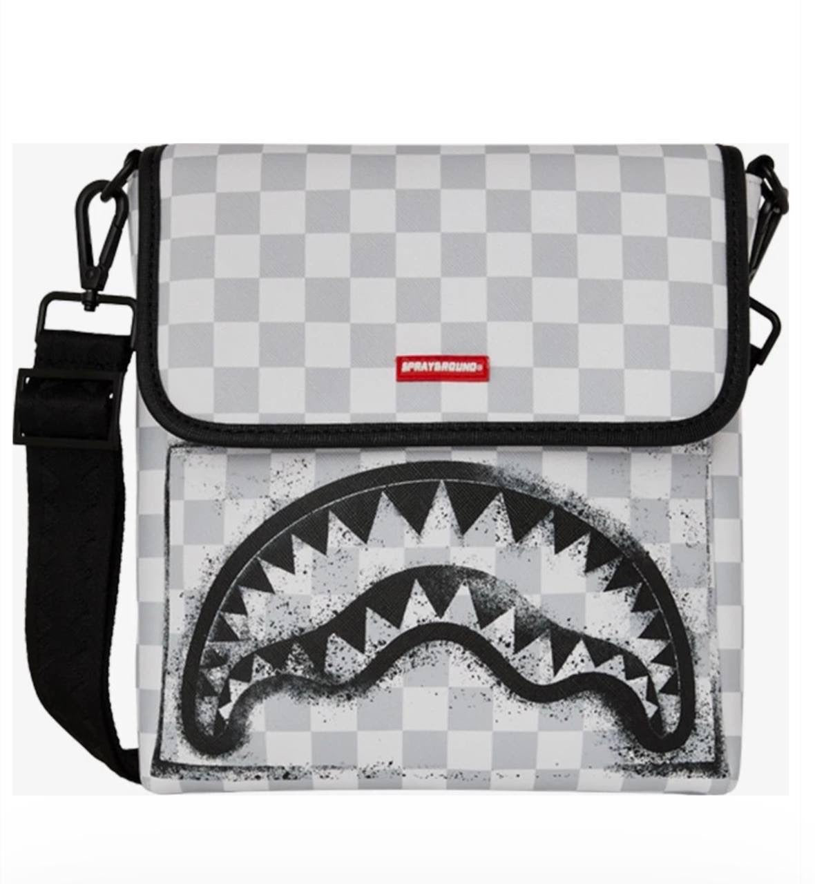 RED STENCIL SHARK MESSENGER BAG - Accessori - SPRAYGROUND