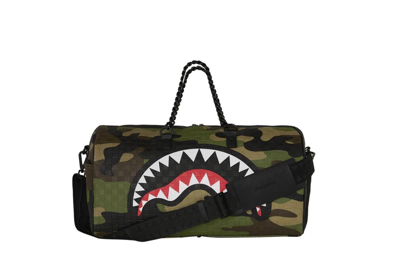 WOODLAND CAMO CHECK CHAIN DUFFLE - Accessori - SPRAYGROUND