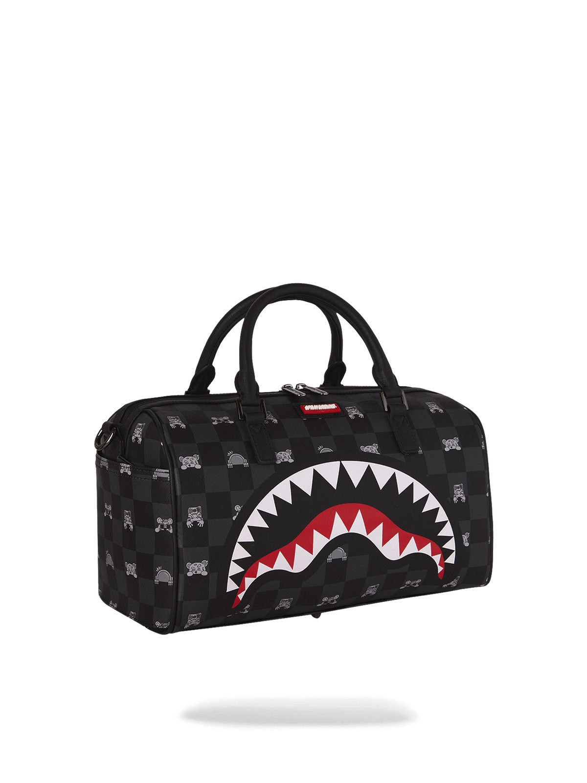 GRAY PEEKING CHARACTER CHECK MINI DUFFLE - Accessori - SPRAYGROUND