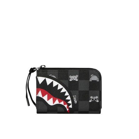 GRAY PEEKING CHARACTER CHECK WALLET - Accessori - SPRAYGROUND