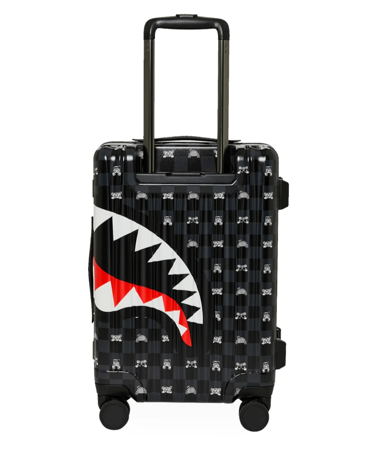 GRAY PEEKING CHARACTERS CHECK CARRY ON LUGGAGE - Accessori abbigliamento - SPRAYGROUND